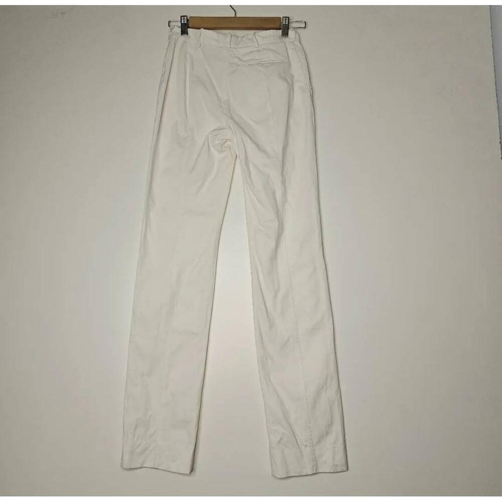 Narciso Rodriguez White High Waisted Pants Pleated Women's Size 2 - Picture 9 of 9